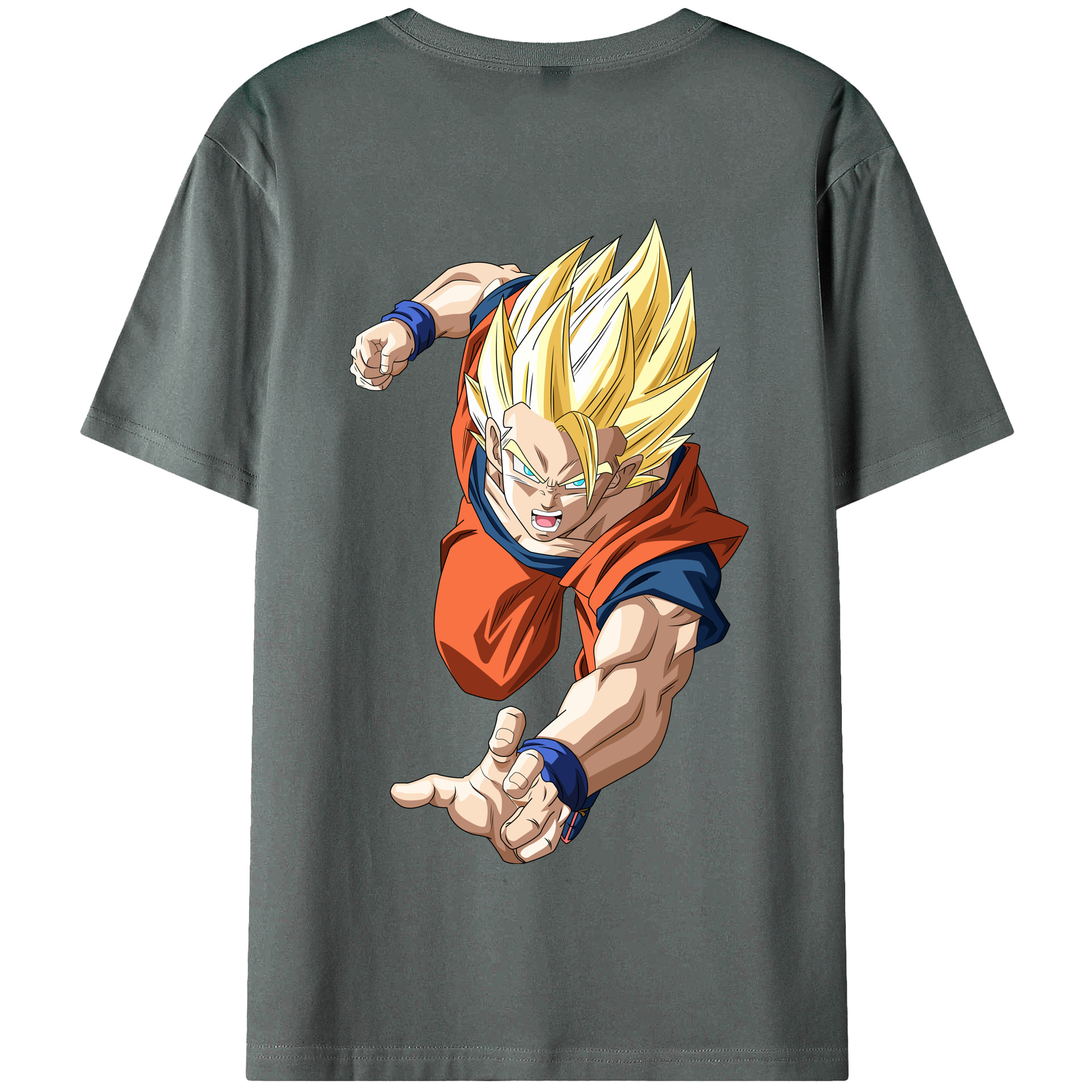 （画像用） ドラゴンボール 孫 悟飯（そんごはん）DRAGON BALL Son Gohan 綿100％半袖Tシャツ（背面プリント）